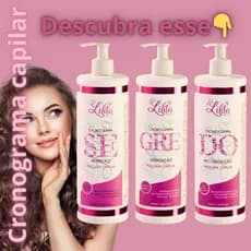Cronograma Capilar Segredo Nutrição + Hidratação + Reconstrução 500 g Para Cabelos Lisos e Cacheados