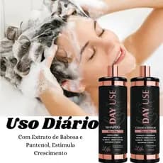 Kit Shampoo + Condicionador Pós Progressiva 500 ml Lisos e Leves Brilho Natural Estimula Crescimeto
