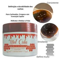 Mel Cola  Para Definição De Cabelos Cacheados Lilita Cosméticos