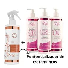 Acidificante + Cronograma Capilar kit Segredo Hidratação + Nutrição + Reconstrução de Fios