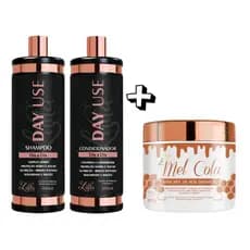 Kit Mel Cola Com Shampoo E Condicionador 500ml  Para Definição Do Cabelo Cacheado