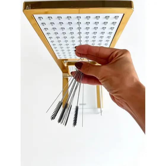 Escova desentupir chuveiro limpa chuveiro furo celular carburador secador kit 15 multifuncional