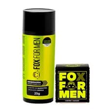 Kit Maquiagem Capilar Preto + Aplicador - Fox For Men