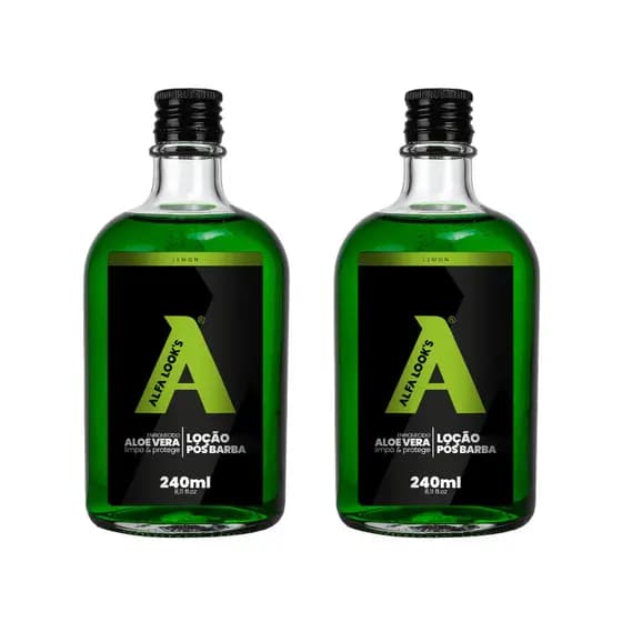 Kit 2 Un Loção Pós Barba Lemon 240Ml - Alfa Look'S