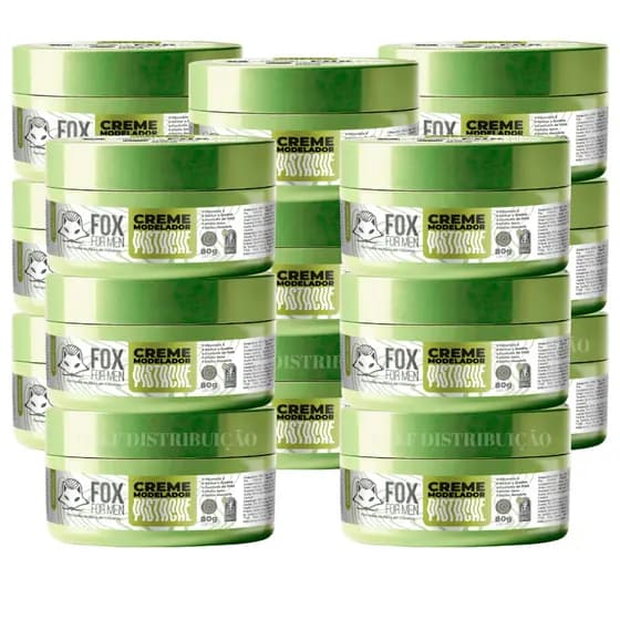 Creme Modelador Pistache 80g Fox For Men Efeito Seco e Leve 15 UNd
