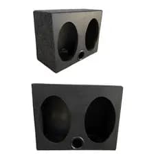 Caixa Vazia Para 1 Par De 6x9 Polegadas +1 Duto Redondo 2 de 6x9 Carro Bob Top