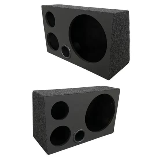 Caixa Trio Vazia Dutada Alto Falante 12 + Driver + Tweeter