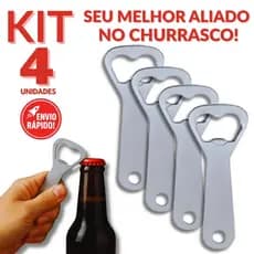 Kit Abridor Inox Premium Antigo Simples Forte Não Oxida Para Cozinha Bar Churrasco Utensílios Natal