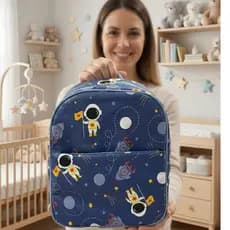Mochila Bolsa Maternidade Mãe e Bebê Astronauta