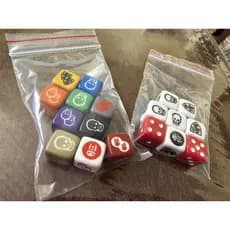 Kit com 10 Power dice + kit completo de combate e movimento para Hero Quest