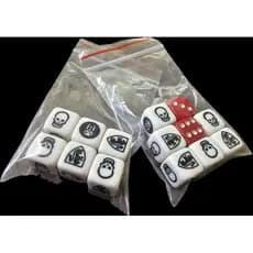 kit 12 dados combate + 2 movimento para Hero Quest