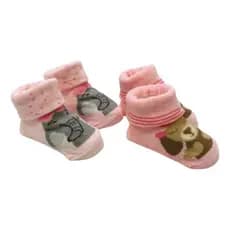 Kit 2 Pares Meias Rn feminina Pimpolho 300434 casapaula