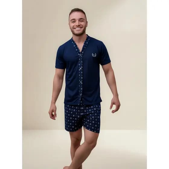 Pijama Masc Americano Manga Curta E Short Diones 916 Casapaula