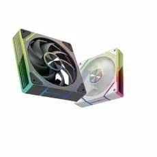 Ventilador de Computador HAIZHONGSHEN Prisma 4 Pro 120mm Preto Reverso - Alta Pressão, Controle PWM, ARGB