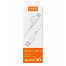 Cabo USB Tipo-C para Tipo-C 5A Kaidi Carregamento Rápido