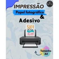 Impressão em Papel Fotográfico E Papel Adesivo A4/A5 | Fotos Personalizadas | Alta Qualidade