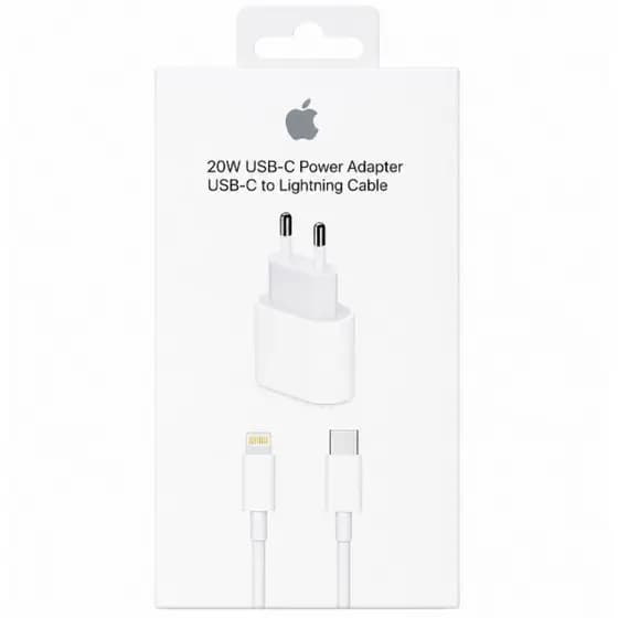 Carregador 20W USB-C + Cabo Lightning iPhone Carregamento Rápido Turbo Tipo C