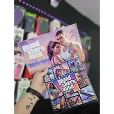 Impressão em papel fotográfico + Plastificação GTA 6 Grand Theft Auto VI Arte Personalizada