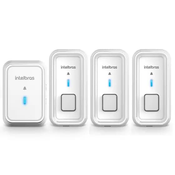 Campainha sem fio CIB 101 Intelbras Com 3 Modulos Externo