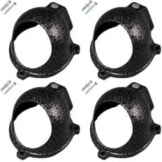 4 Protetor Cinza Para Camera Dome Com Acoplador P/ Conexão