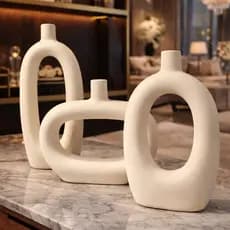 Kit Vasos Decorativos Modernos/Minimalistas  | Decoração/Sala/Luxo/Elegante/Aparador/Rack