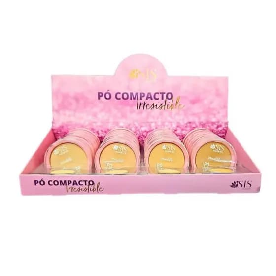 Pó Compacto Irresistible Isis Makeup ultra fino
