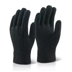 Luva Inverno Frio Adulto Lã Preta envio já!