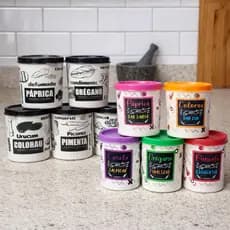 Kit porta condimento decorado tempero cozinha prático funcional chá cozinha veda bem pimenta paprica