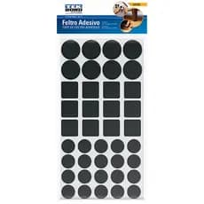 Kit Protetor Feltro Preto Sortido com 40 Unidade - TekBond