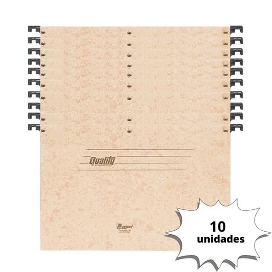 Pasta Suspensa para Arquivo Marmorizada Plastificada Pct/10