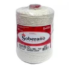Barbante de Algodão Cru 6 Fios com 200 metros - Soberano