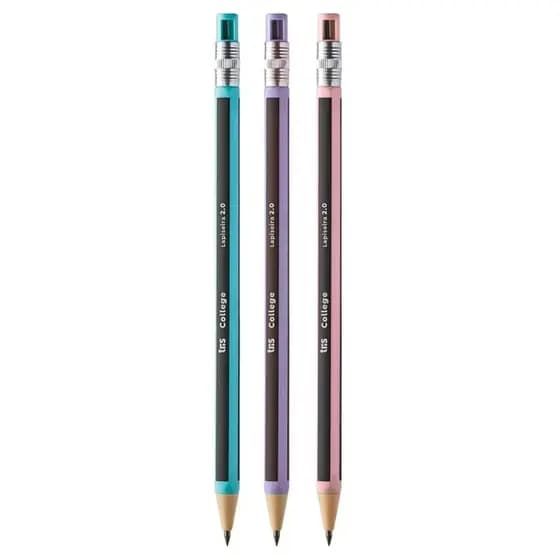 Lapiseira 2.0 College com Apontador Kit/3 unidades - Tris