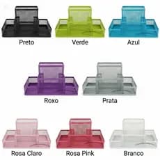Kit Organizador Porta Caneta Porta Treco Porta Lapis Organizador de Mesa Escritório Home Office