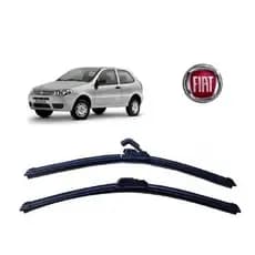 Par Palhetas Limpador De Parabrisa Dianteiro Para Fiat Palio G3 / G4 2004 Até Ano 2016