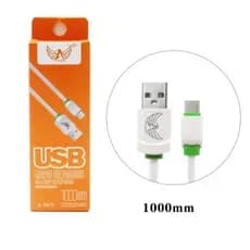 Cabo Carregador Usb 1m v8/Tipo-C Android Turbo Rápido Reforçado ( Embalagem Laranja )