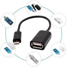Cabo Adaptador Otg V8 Usb Para Celular Tablet Motorola Samsung Pendrive Micro USB Otg,V8,Tipo C ( LEITOR DE PEN DRIVE )