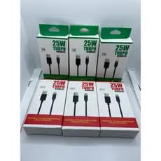 Cabo Turbo de 2 METROS TYPE-C, V8 e IPHONE 25W