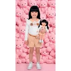 Conjunto feminino, Conjunto Infantil, Moda Infantil, Moda Inverno, Casaco, Roupa de Frio, Menina e Boneca