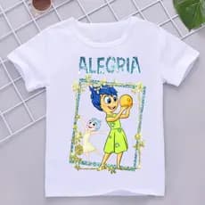 Camiseta Camisa Blusa Infantil e Juvenil Personagens do Filme Divertidamente Vários Modelos Atuais