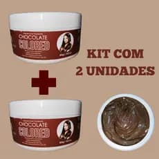 Kit 2 Unidades Máscara Tonalizante Chocolate S/ Amônia - Resultado 100% Natural com Hidratação
