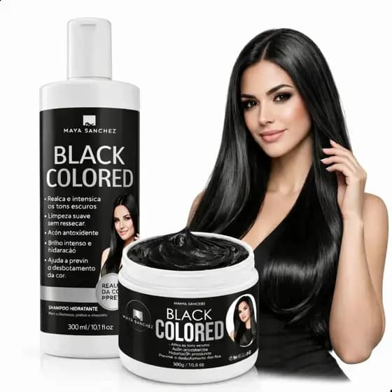 Kit Matizador Black Cabelos Pretos E Shampoo 300ml Premium