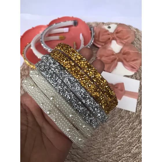 Arco com manta de strass tiara de cabelo adulto e infantil