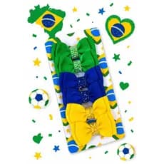 kit laço Copa do mundo Brasil parzinho de laço Brasil