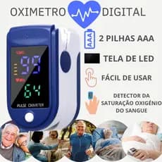 Oxímetro Digital De Dedo Medidor De Saturação Portátil