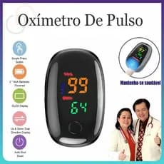 Oximetro de Pulso Digital Medidor de Saturação Oxigênio no Sangue