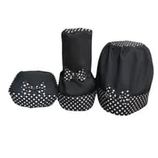 Kit 3 pçs Capa para Air fryer Liquidificador e Sanduicheira com Laço