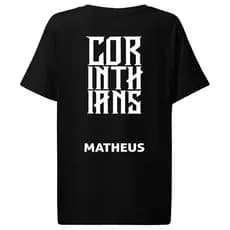 Camisa Camiseta Personalizada Time Timão Memphis Yuri Com Nome Blusa 100% Algodão Infantil - Enviar Nome Por Mensagem