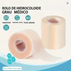 Fita Rolo Silicone Gel Adesiva Cicatriz 5cm x 150cm 200cm Cesária Abdominopastia mama Queloide Plastica