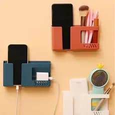 Suporte De Parede dois em um Multifuncional Sem Furar Telefone Móvel/Controle Remoto/Banheiro