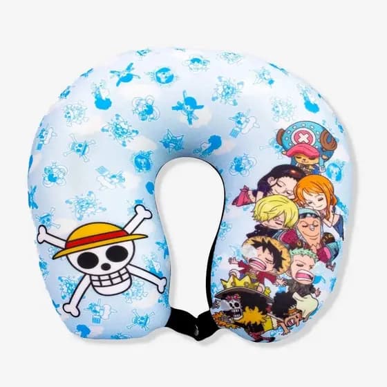Almofada Pescoco Microperolas Turma One Piece Zona Criativa